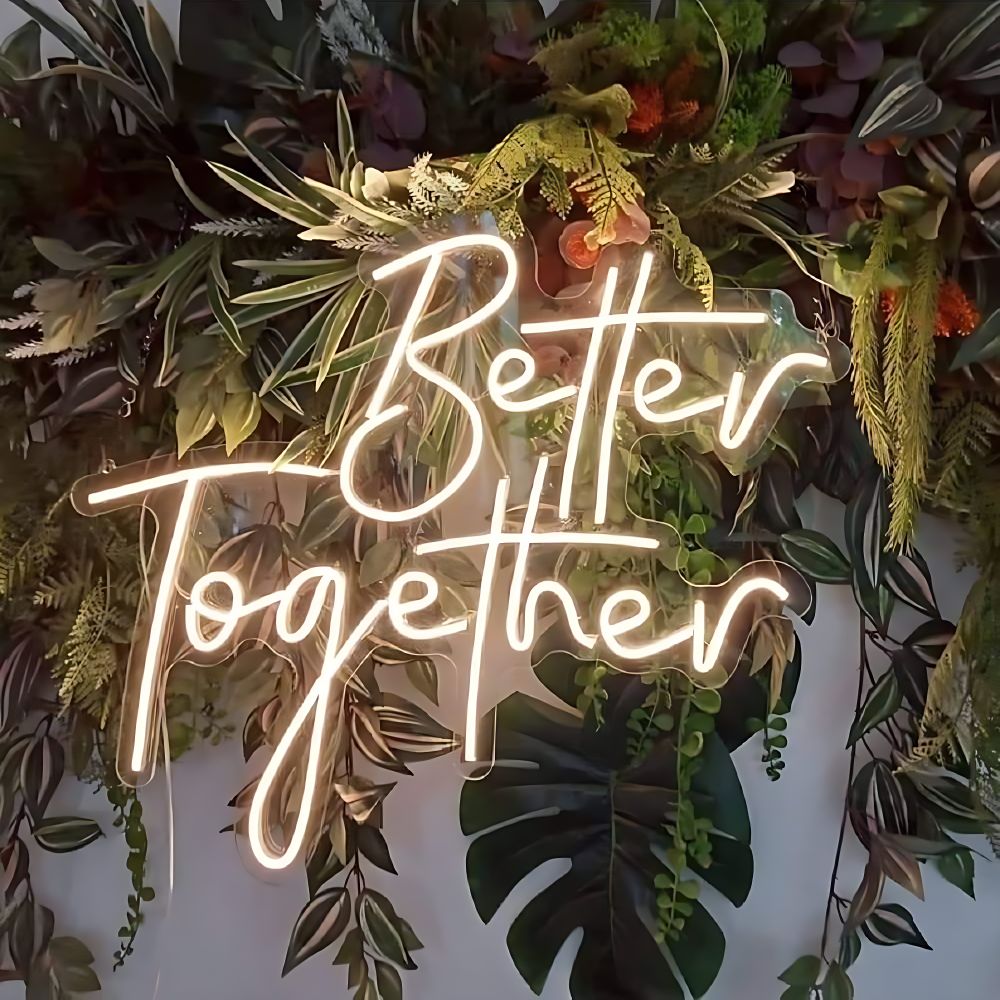 better together neon light rental in bangalore