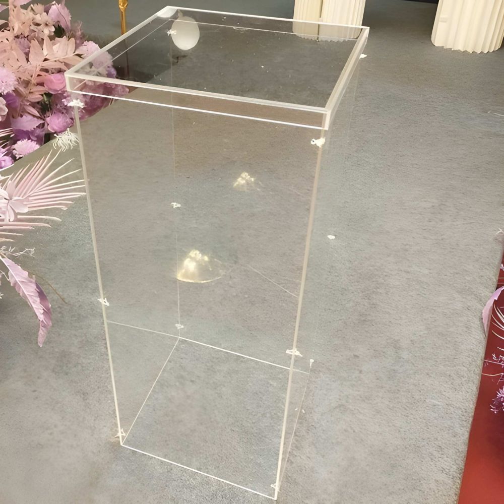 clear acrylic plinth set for rent in bangalore