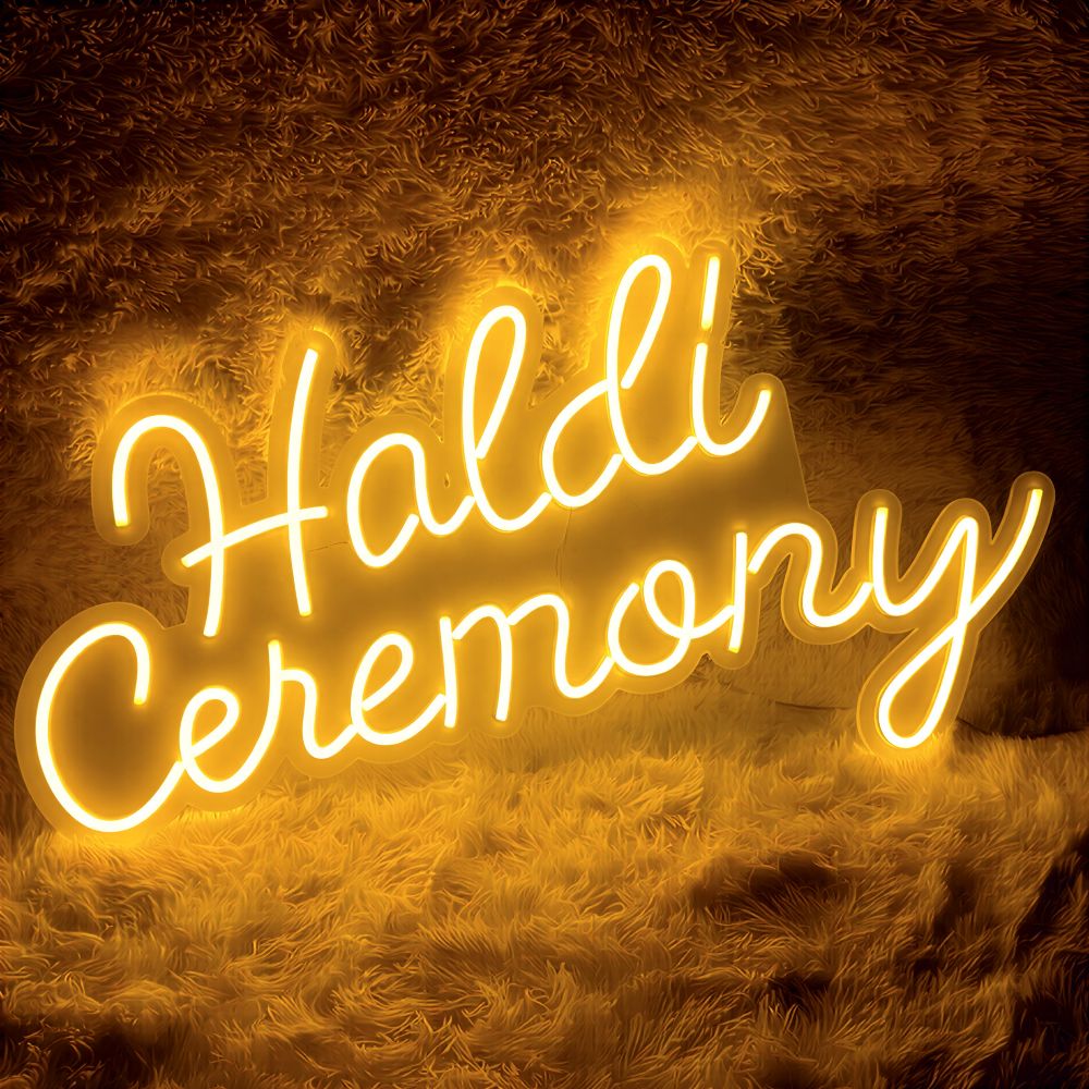 haldi ceremony neon light for rent in bangalore
